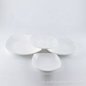 Vlastní logo restaurace Plain White Round Porcelain večeře